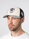 Бейсболка MITCHELL NESS арт. HP14950-ORAOFWH Oakland Raiders NFL (кремовый / светло-серый)